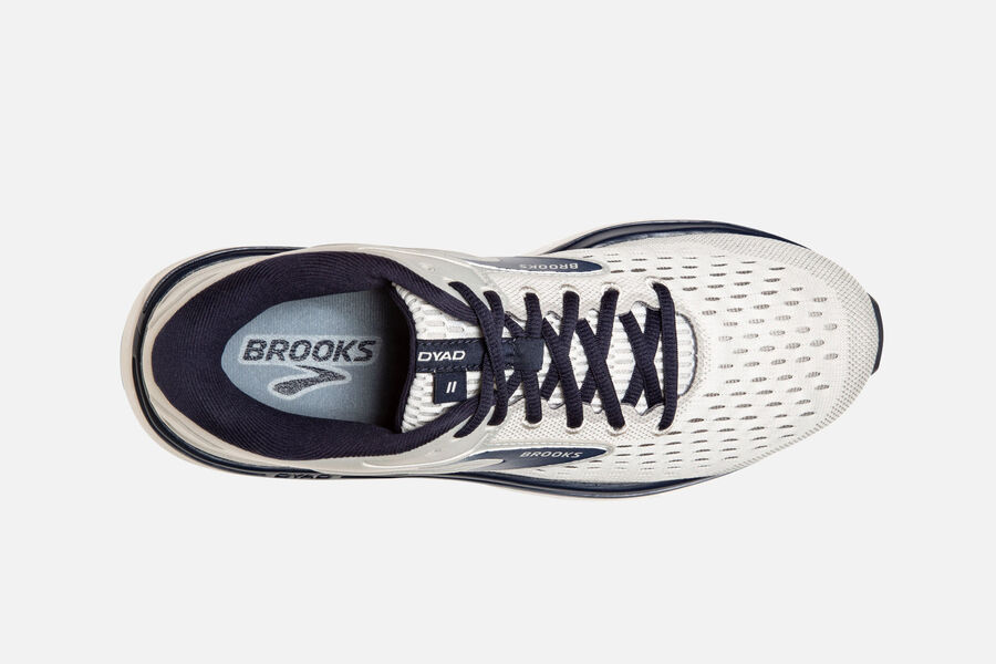 Brooks Dyad 11 Road Running Shoes Mens White/Black 019385-VQB